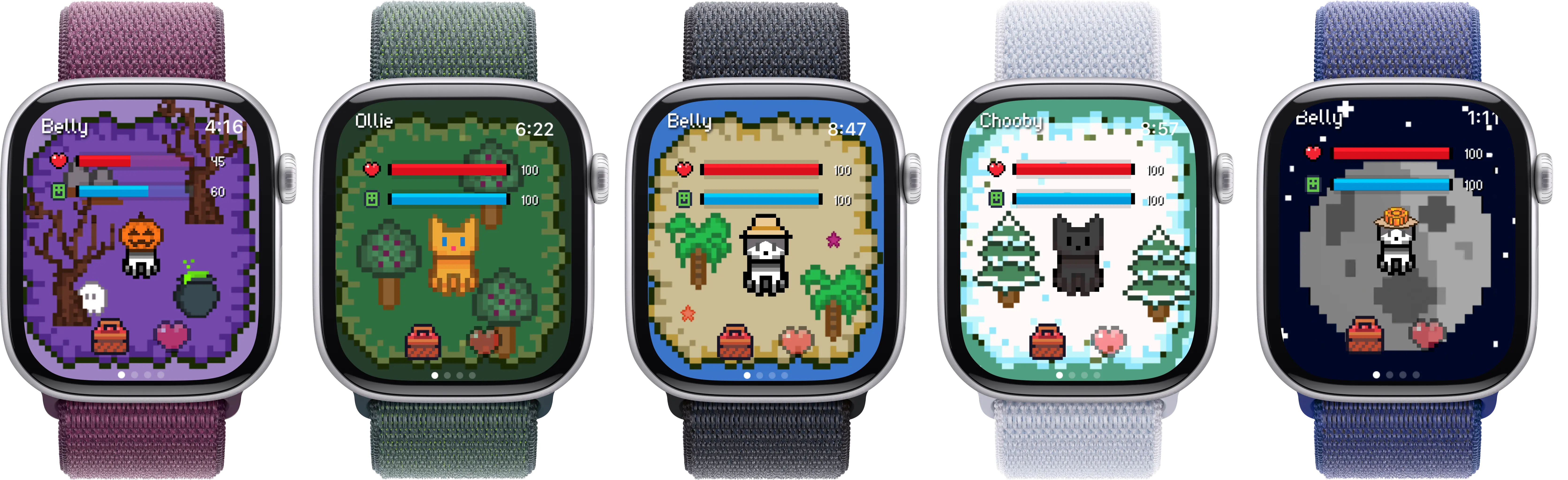 Couples playing Apple Watch games together